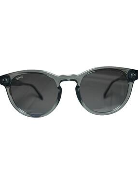 WMP Tate Crystal Blue Frame Sunglasses W 50-22-148 Black Lens - Good Condition!